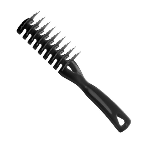 VENT BRUSH LARGE NO BALL BLACK