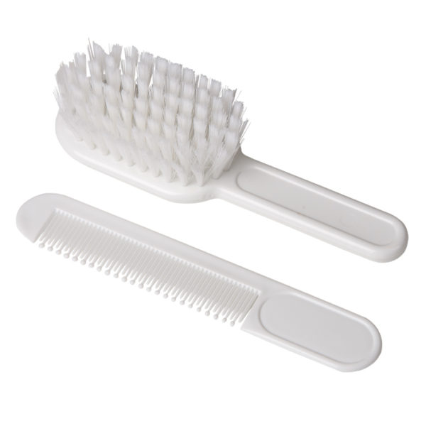 SET BRUSH&COMB BABY LARGE WHT