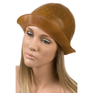 GORRO MECHAS MARRON CAUCHO