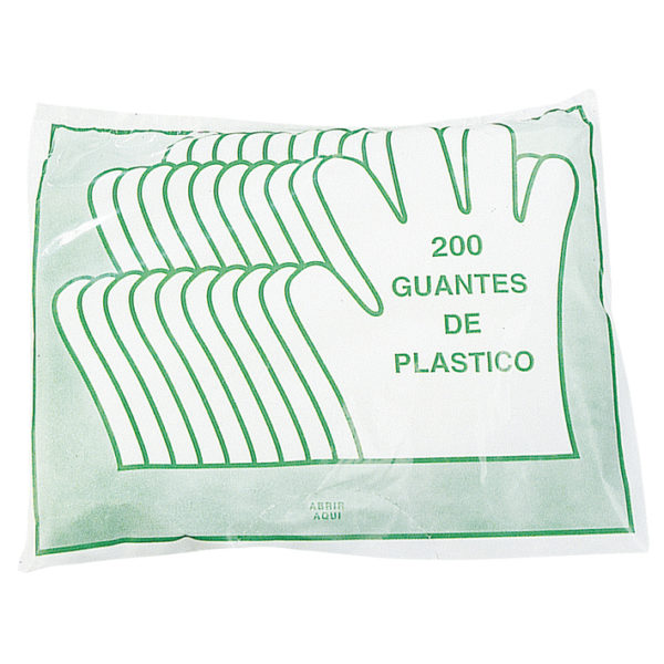 SACO DE 200 LUVAS PLÁSTICAS