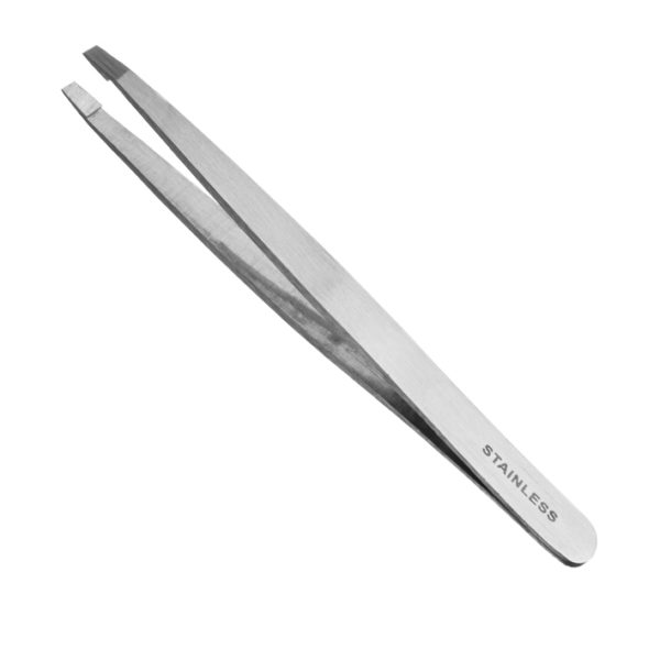 PINZA DEPILAR INOX.PUNTA RECTA 9,5 CM