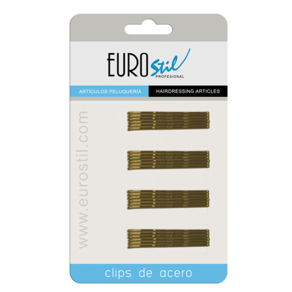 CARTON 24 CLIPS OND.BRONCE EUROSTIL 50 MM