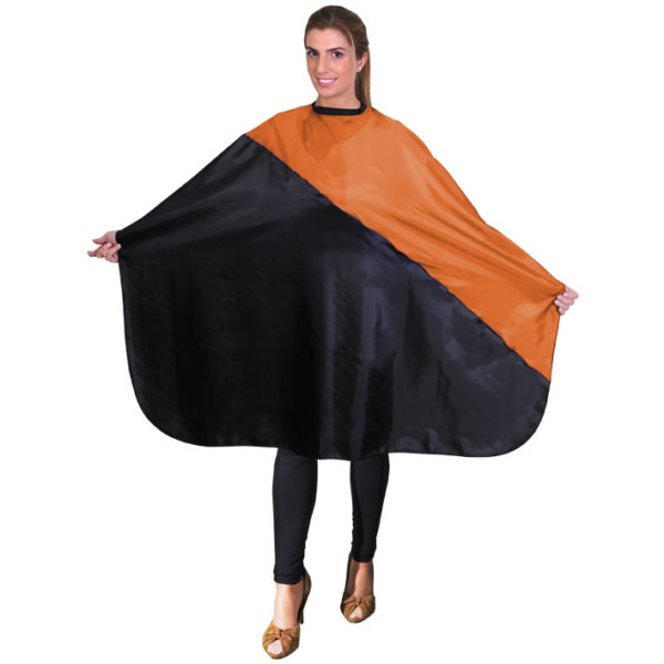 VELCRO CUTTING CAPE, ORANGE/BLACK