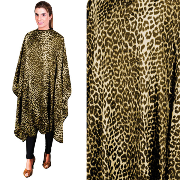 CAPE DE COUPE ANIMAL PRINT JAUNE