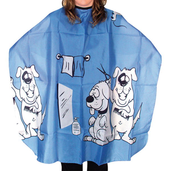 KIDS BLUE CAPE WITH DOGS