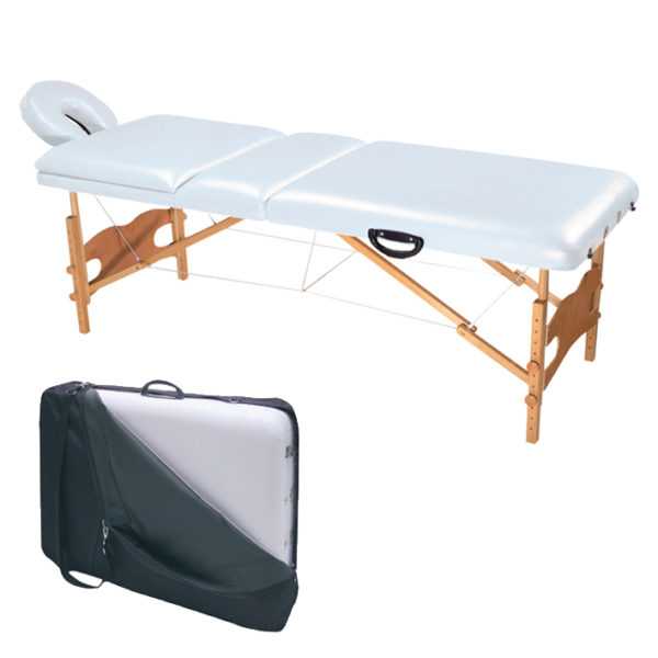 BED MASSAGE PORTABLE WOOD.180X70X55/78