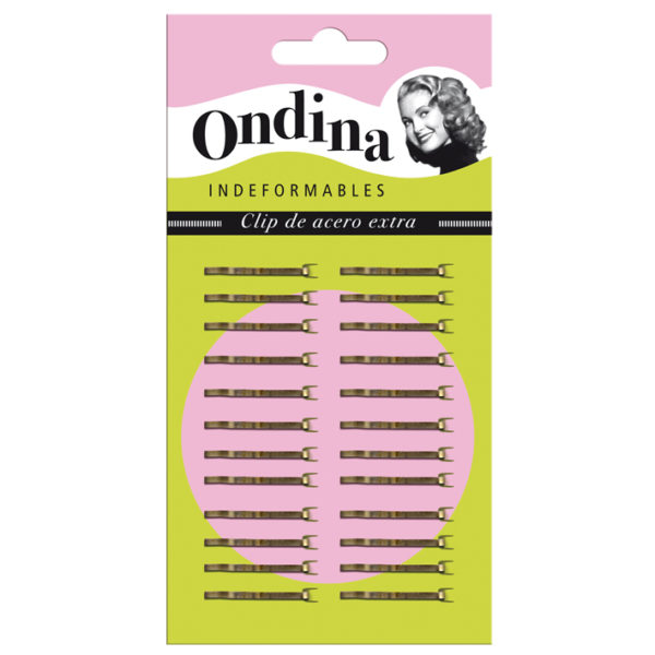 EMBALAGEM 24 MINICLIPS ONDINA 2,5CM DOURADO