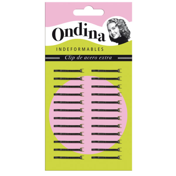 EMBALAGEM 24 MINICLIPS ONDINA 2,5CM PRETO