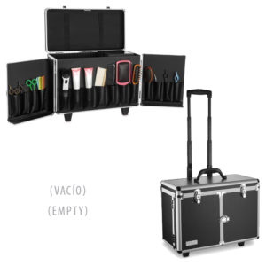 MALETA TROLLEY NEGRA 47X24X33CM