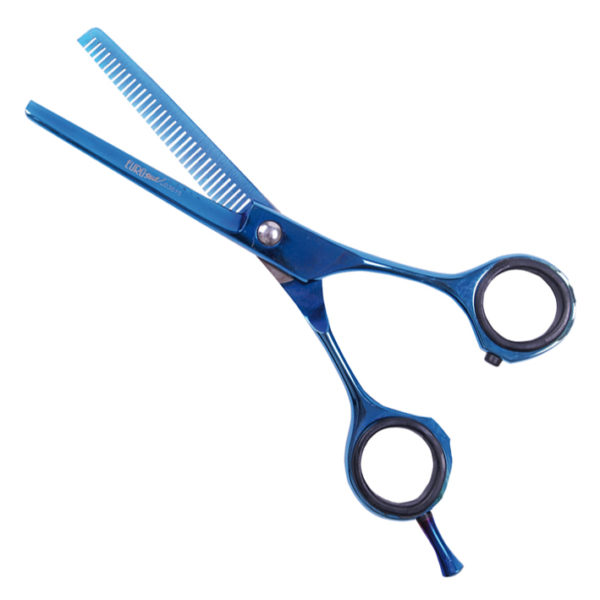 SCISSORS THINNING 5,5 TITANIUM BLUE