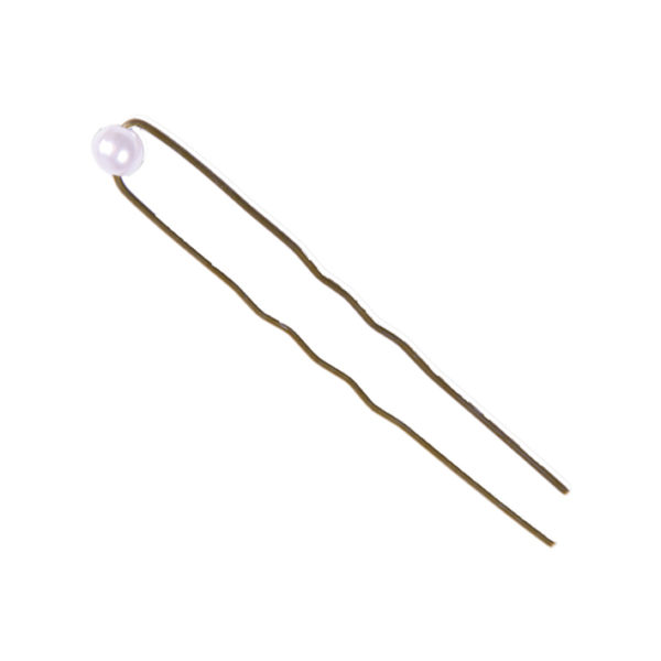 BAG 12 HAIRPINS BRONZE & PEARL