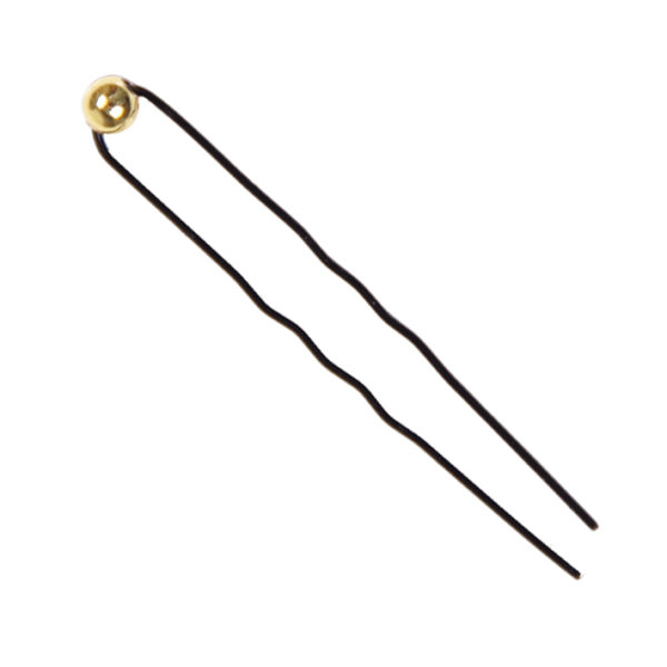 BOL 12 HAIRPINS BLACK & PEARL GOLD