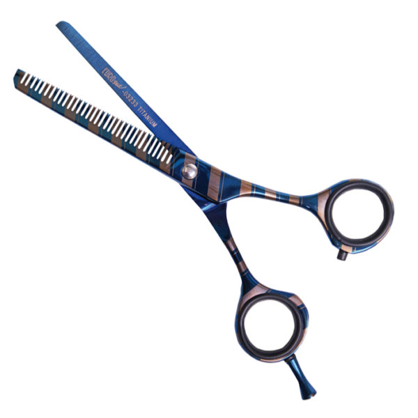 SCISSORS THINNING 32 T.TITANIUM BLUE 5,5