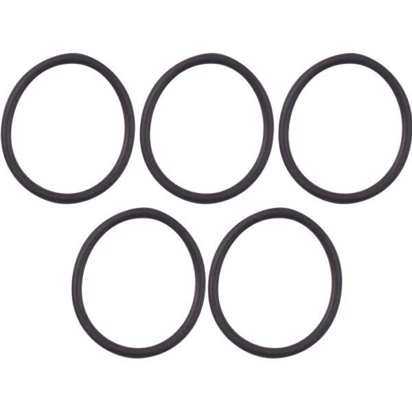 BAG 5 SILICONE HAIR ELASTIC BLCK