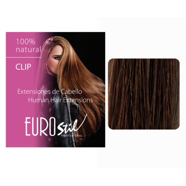 WEFT.DARK BRWN.3 15CM.3 CLIPS