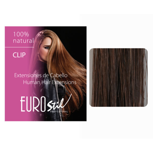 WEFT MED.BRWN 7 15CM.3 CLIPS