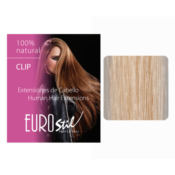 TISSAGES BLOND PLAT.613 15 CM.3 CLIPS