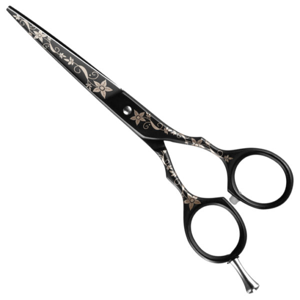 SCISSORS TITANIUM BLACK 5,5 DECOR.