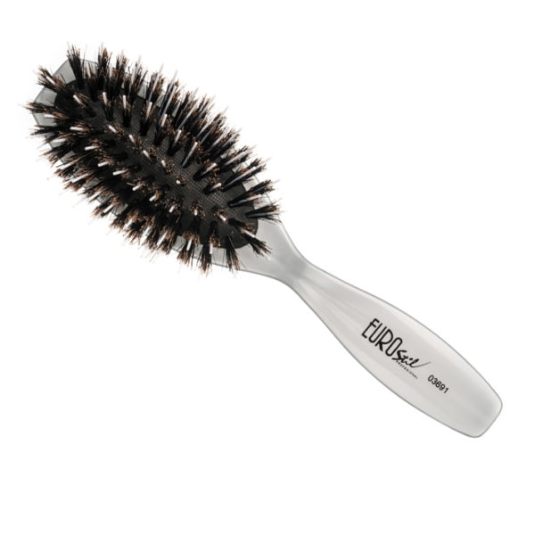 BRUSH WHITE BOAR BRISTLES OVAL SMALL