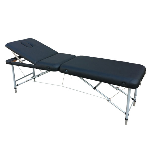 PORTABLE ALUMINIUM BED MASSAGE BLACK