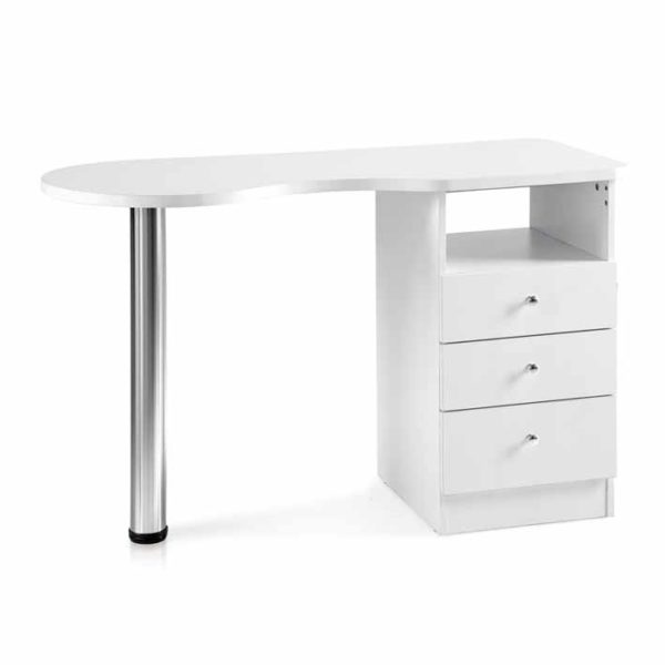 WOODEN WHITE MANICURE TABLE 100*45*78
