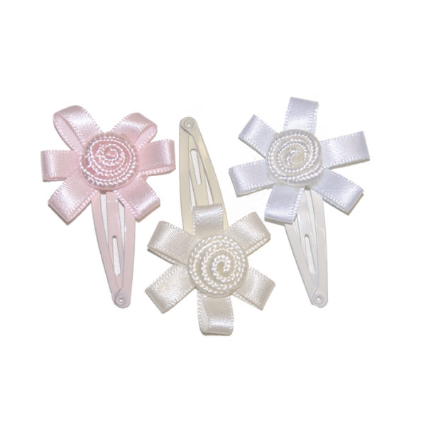 SACHET 12 CLIPS 4CM ROSES