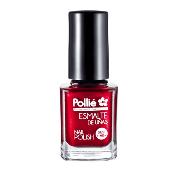 NAIL POLISH METALLIC RED 12ML.