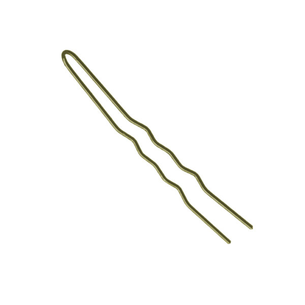 BOX 200 G.CURVED BRONZE HAIR PINS 76 MM