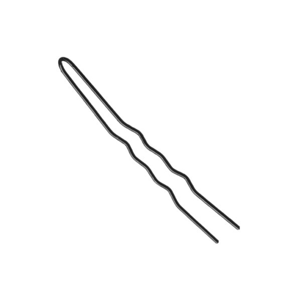 BOX 200 G.CURVED BLACK HAIR PINS 76 MM