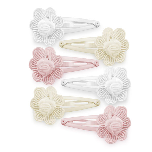 BAG 12 FLOWER CLAMPS PASTEL COLOURS