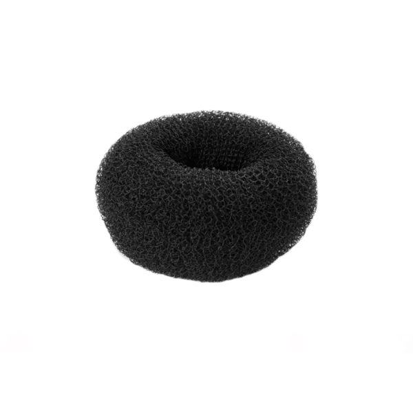 MOUSSE CHIGNON RONDE,NOIRE 3,5 CM