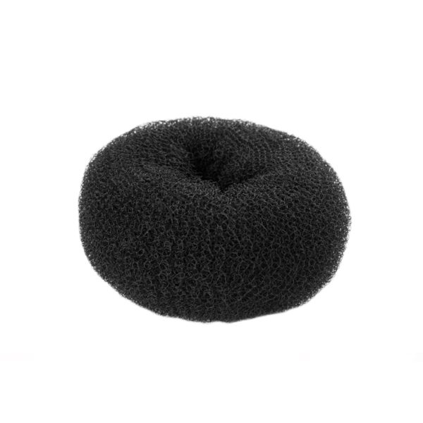 BUN STUFF ROUND, BLACK 4,5CM