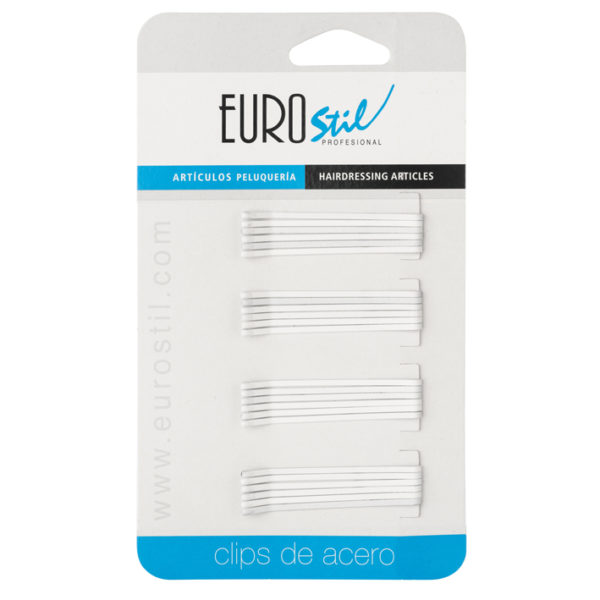 CARTON 24 CLIPS 50MM.BLANCO MATE ANTIDESLIZAN.