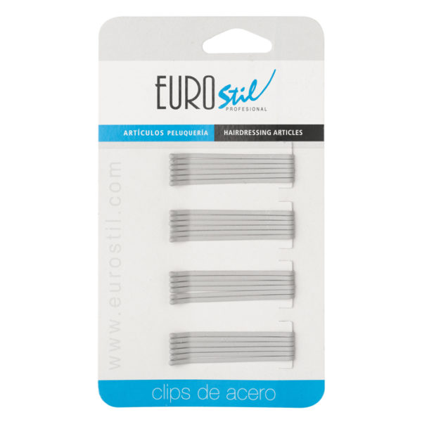 CARTON 24 CLIPS 50MM.GRIS MATE ANTIDESLIZANTE