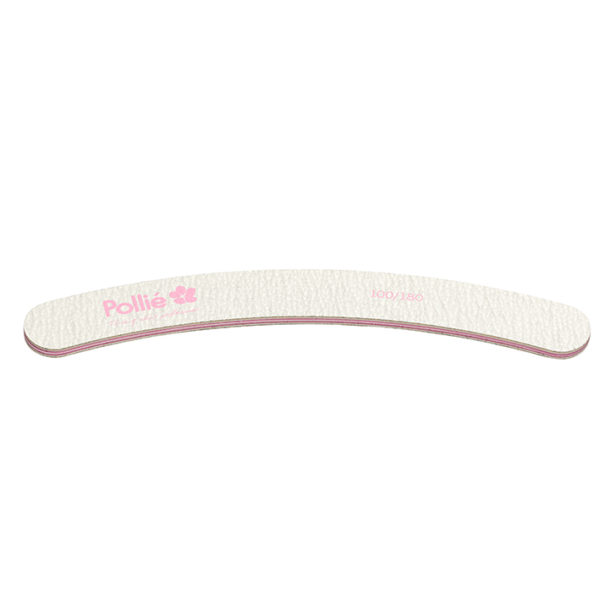 NAIL FILE 100/180 ZEBRA 19X178MM CURVED W/BAG