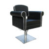 SILLA STYLE NEGRA PIE CUADRADO