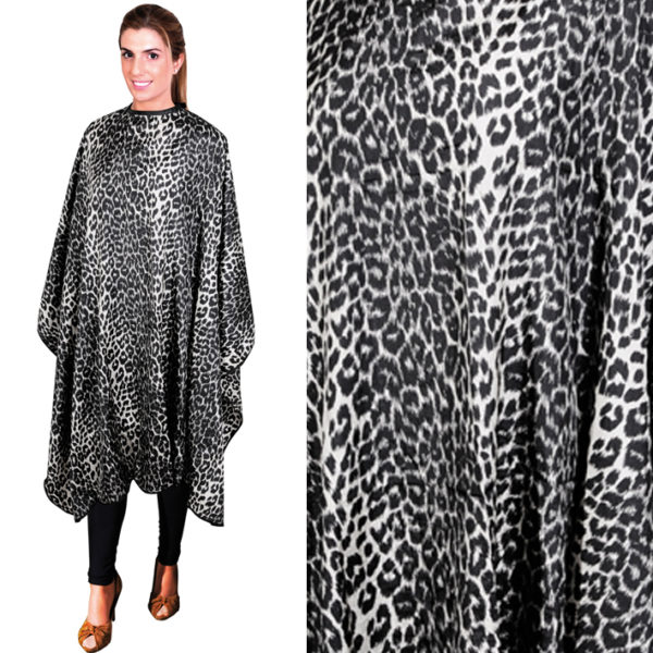 CAPE DE COUPE ANIMAL PRINT BLANC