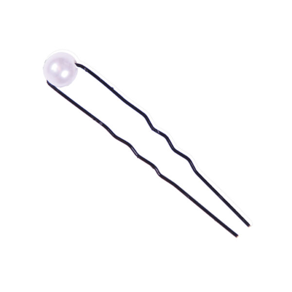 BAG 6 HAIRPINS BLACK & PEARL