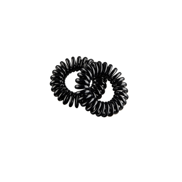 PACK DE 2 GOMAS ESPIRAL PEQUEÑA 35MM NEGRAS