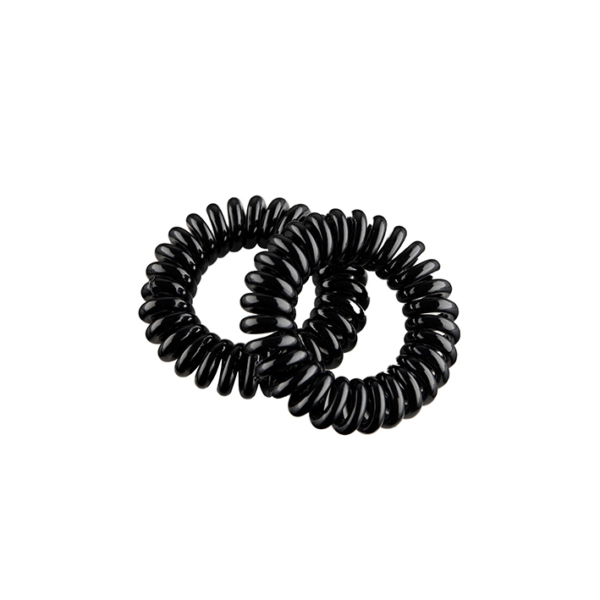 PACK DE 2 GOMAS ESPIRAL MEDIANA 45MM NEGRA