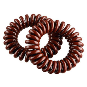 04807_69 PACK DE 2 GOMAS ESPIRAL MEDIANA 45MM MARRON