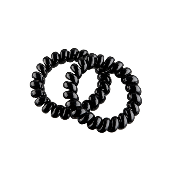 PACK DE 2 GOMAS ESPIRAL GRANDE 55MM NEGRA