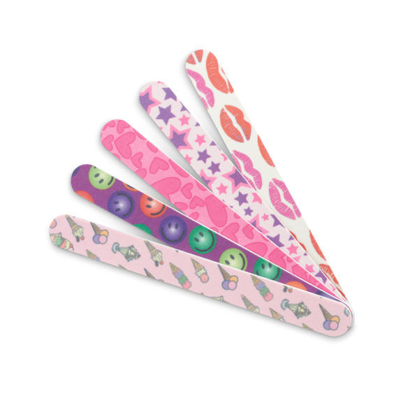 BAG OF 5 PRINTED NAIL FILES 180/240