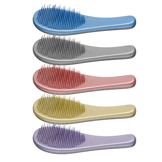 UNTANGLING BRUSH METALLIC COLOURS