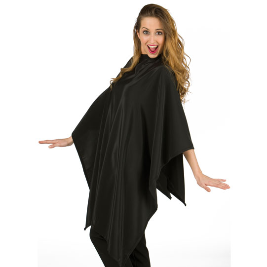 BLACK HAIRDRESSING CAPE 100% POLYESTER