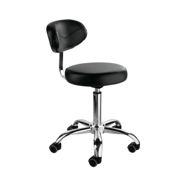 BACKED CHAIR WITH HEIGHT ADJUSTMENT BLACK HEIGHT 49-65 CM