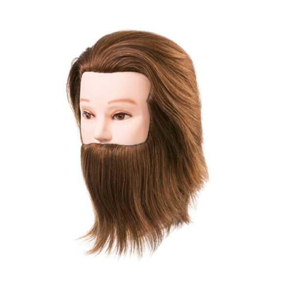 CABEZA MANIQUÍ DANIEL CON BARBA CAB.NATURAL 15-18CM BARBER LINE