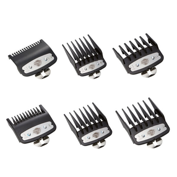 PACK 6 METAL COMBS CLIPPER CAPTAIN COOK