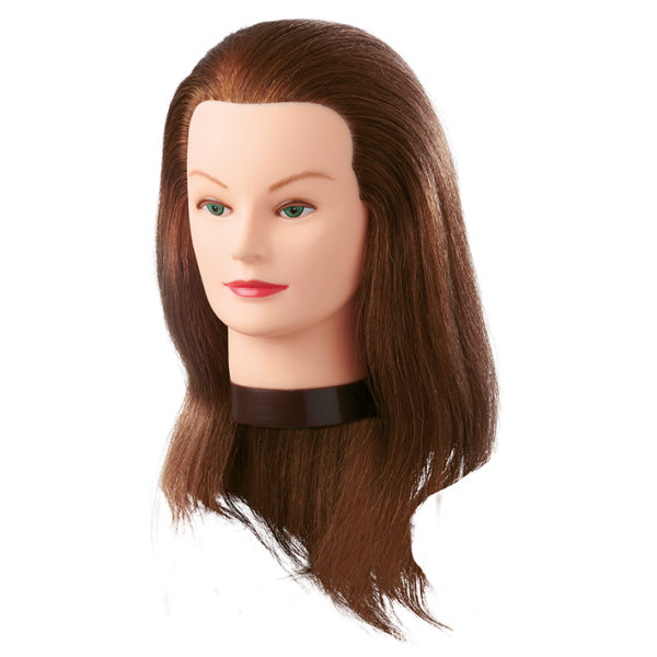 MANNEQUIN HEAD LEIA NATURAL HAIR 35-40 CM