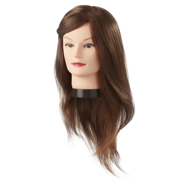 TÊTE MALLÉABLE CHEVEUX NATURELS JENNY 45-50 CM